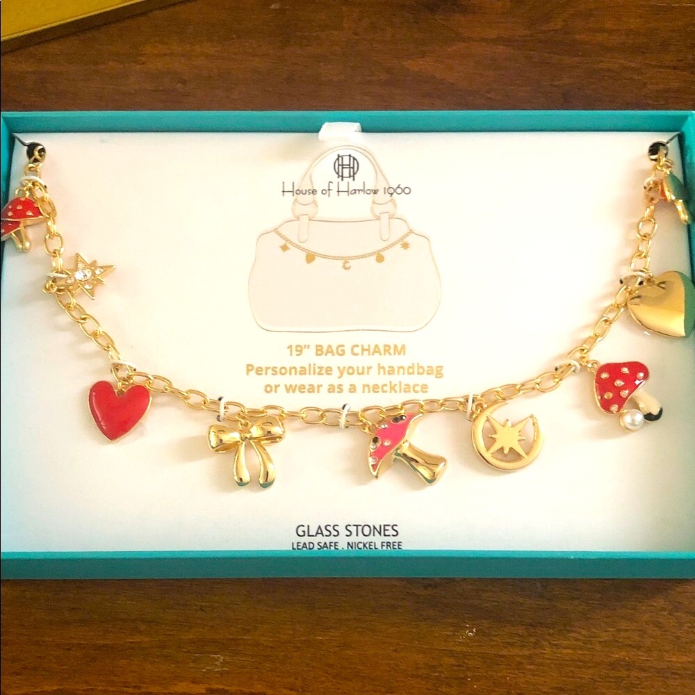 House of Harlow 1960 Gold Charm Necklace